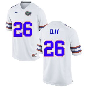 Men's Florida Gators #26 Robert Clay NCAA Nike White Authentic Stitched College Football Jersey UYI1162JX